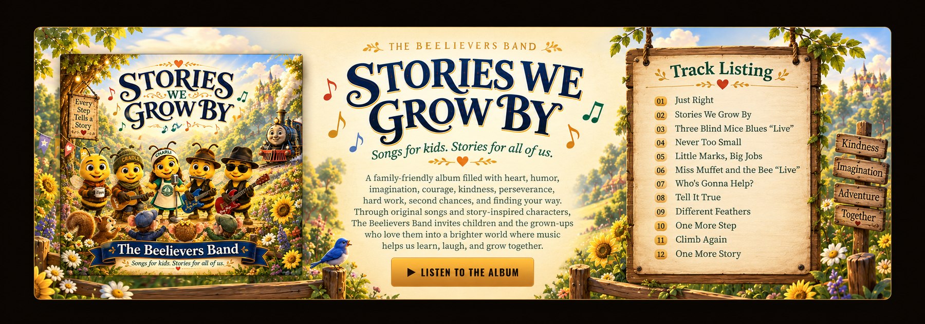 Stories We Grow By album feature with track listing